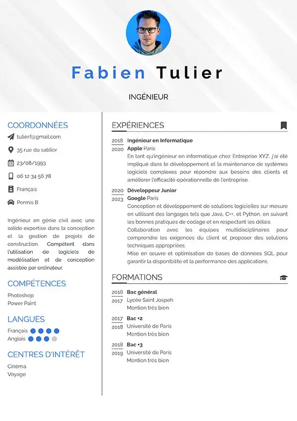 CV ingenieur